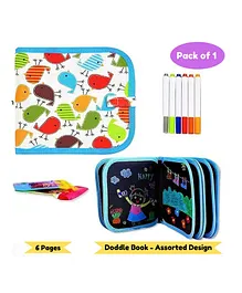 Puchku Erasable Doodle Book Kit - 6 Pages (Colour May Vary)