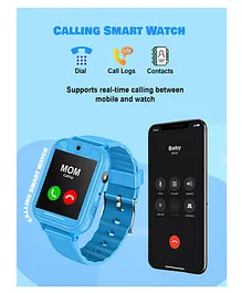 Spiky Calling SOS Cameras Multifunction LBS location Tracking  Smartwatch - Blue