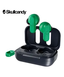 Skullcandy Dime True Wireless In-Ear Bluetooth Earbuds with Charging Case Great for Gym Sports and Gaming PX4 Water Dust Resistant - Dark Green