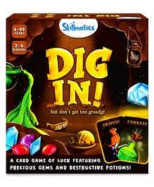 Skillmatics Card & Board Game Dig in Fun & Fast Paced Game of Strategy - 75 Cards