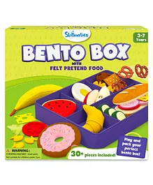 Skillmatics Bento Box Felt Play Food Items - Multicolour