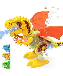 NIYAMAT DIY Take Apart Dinosaur with Smoke Spary Feature Dancing Singing Lights and Roaring Sounds Dino Toy for Toddlers - Multicolour