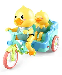 YAMAMA Funny Duck Tricycle Toy With Light & Music For Kids  Height 14 cm