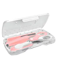 Bembika Baby Nail Clippers Set With Cute Transparent  Case Pack Of 4 - Pink