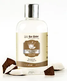 Nat Habit Pure Virgin Coconut Baby Oil Enriched with Vit E - 100 ml