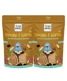 The Wise Food Co Double Chocolate Banana Pancake Mix (Pack of 2) - 400g