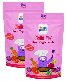 The Wise Food Co Super Veggie Lentils Chilla Mix (Pack of 2)- 400g