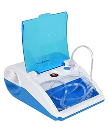 AccuSure Nebulizer Machine Compressor Motor with Mouth Piece & Separate - White & Blue