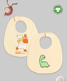 Kidbea Bamboo Bibs for Baby Pack of 2 - Multicolor