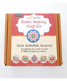 CraftGully Rakhi Making Craft Kit Make Upto 6 Gorgeous Rakhis - Multicolour