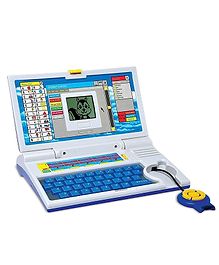 YAMAMA Educational English Learner Laptop with Fun Activities Keyboard & Mouse for Kids - Blue