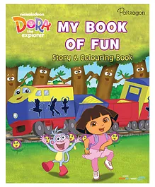 Dora the Explorer My Book of Fun Story & Colouring Book - English