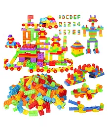 FunBlast DIY Small Size Building Blocks for Kids - 120 Blocks with Wheels
