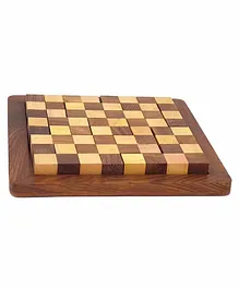 Desi Karigar Wooden Chess Style Puzzle Game - 9 Pieces