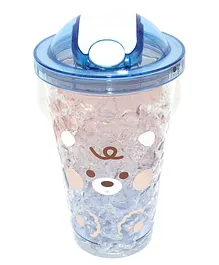 SANJARY Tumbler with Lid & Straw Pack of 1- 450 ml