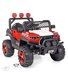 Battery Operated Ride On 4X4 Jeep With Music and Lights - Red