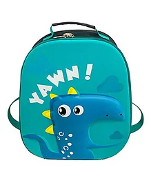 THE LITTLE LOOKERS Preschool Kids School Bags Dino Print Green - 10 Inches