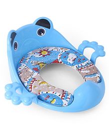 Babyhug Cushioned Potty Seat with Handle & Back Rest - Blue