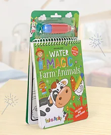 Farm Animals Water Magic Colouring Book with Pen - English