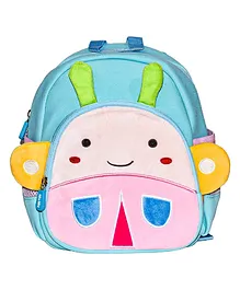 WISHKEY Butterfly Bag For Pre-Schoolers Kids Water Resistant Mini Backpack For Kids Lightweight Bag Small Size Bag For Play School & Nursery Kids Picnic Bag Travel Blue - 10.2 Inches