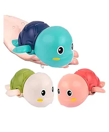 WISHKEY Swimming Turtle Bath Toy for Babies, Floating Toys for Kids Tub Cute Bathing Toys for Toddlers Bathtub Toys for Baby Pack of 2- Multicolor