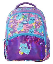 Smily Kiddos Backpack Kitty Theme Purple -  15 inch