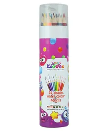 Smily Kiddos Color Pencil Set With Sharpener Multicolor  - 24 Pieces