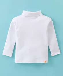Bodycare Cotton Knit Full Sleeves T-Shirts Solid Colour  - White