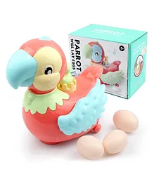 DHAWANI Electronic Moving Parrot Laying Eggs Toy - Multicolour