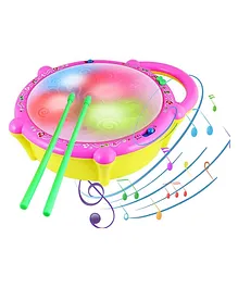 DHAWANI Drum With 3D Lights Music - Multicolour