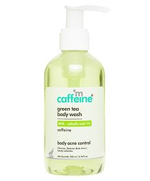 mCaffeine Green tea body wash with BHA Salicylic acid - 200 ml