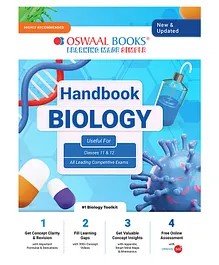 Oswaal  Handbook Classes 11 & 12 All Leading Competitive Exams (New & Updated) - Biology - English