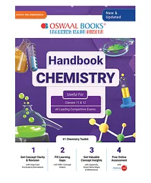 Oswaal  Handbook Classes 11 & 12 All Leading Competitive Exams (New & Updated) Chemistry - English