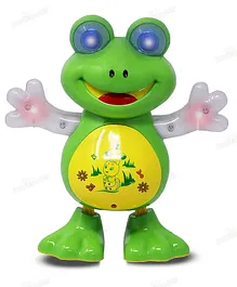 Gooyo Dancing Frog With Music and Flashing -Lights Green