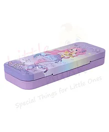 Little Hunk Mermaid Design Pencil Box - Purple