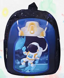 Little Hunk Astronaut 3D Kids School Bag, Blue  - 12 inches