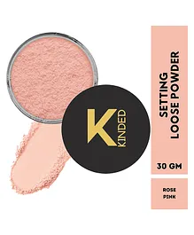 KINDED Setting Loose Powder with Powder Puff Pink - 30 g