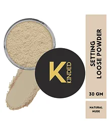 KINDED Setting Loose Powder with Powder Puff Brown - 30 g