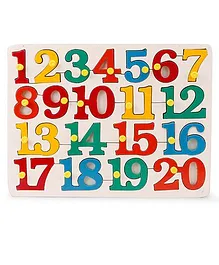 Alpaks Number Puzzle 1 to 20 - Multicolor