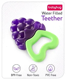 Babyhug Grapes Shaped Water Filled  Teether- Purple