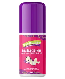 BABIECORN Reliefathon Anti Colic Tummy Roll On For Soothing Colic and Crankiness in Babies 100% Ayurvedic- 40 ml
