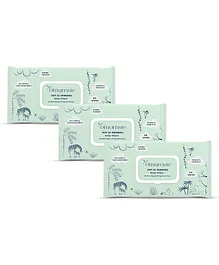 O'mumsie  99 Percent Water Baby Wipes Thickest & Unscented Pack Of 3- Multicolor