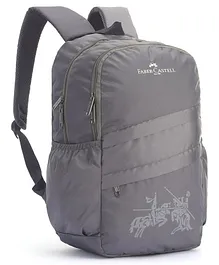 Faber Castell School Backpack Grey - Height 18 Inches