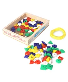 Little Genius Small Beads Set of 100 Pieces - Multicolour
