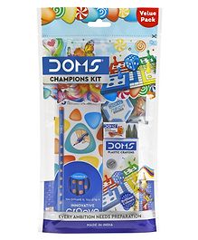 Doms Champions Assorted Stationery Kit- Multicolour