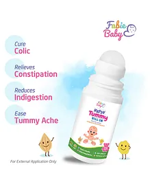 Fabie Baby Happy Tummy Roll On Hing & Ajwain  Colic Constipation & Indigestion Relief -  40 ml