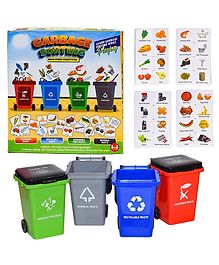 NEGOCIO Garbage Classification Trash Sorting Puzzle Game with Trash Can Cards Interactive Non Toxic Intelligence Development for Kids Preschool Educational Learning Toys.  COLOR MAY VARY