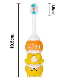 SKB Cute Bear Design Cute and Soft Tooth Brush - Yellow & Brown