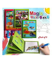 Magic Water Coloring Doodle Book & Magic Pen for Kids Pack of 2 (Colour & Print May Vary)