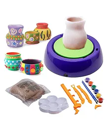 Azhari Pottery Wheel Toy With Accessories - Multicolour